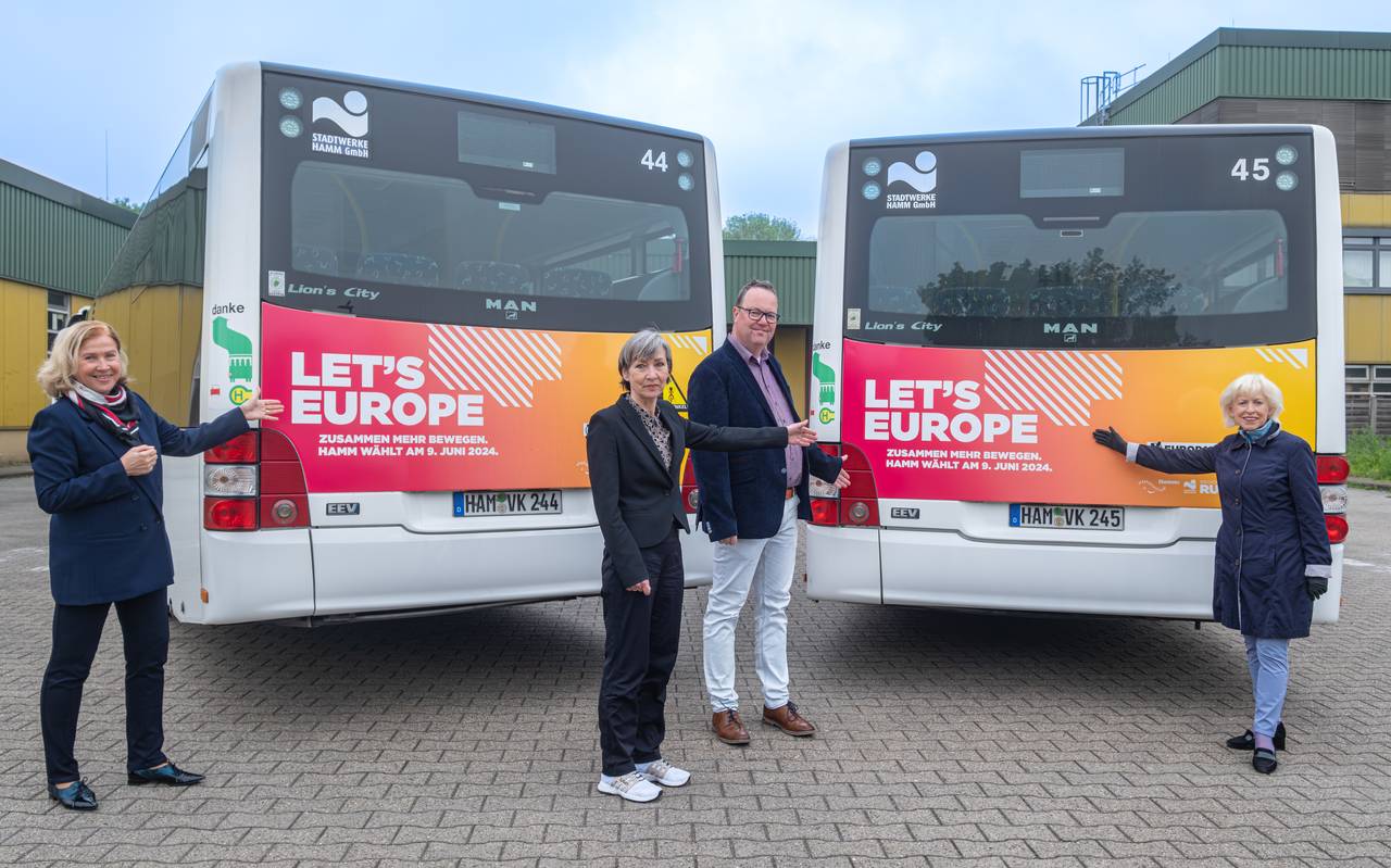 Europawahl Kampagne Stadtwerke Busse