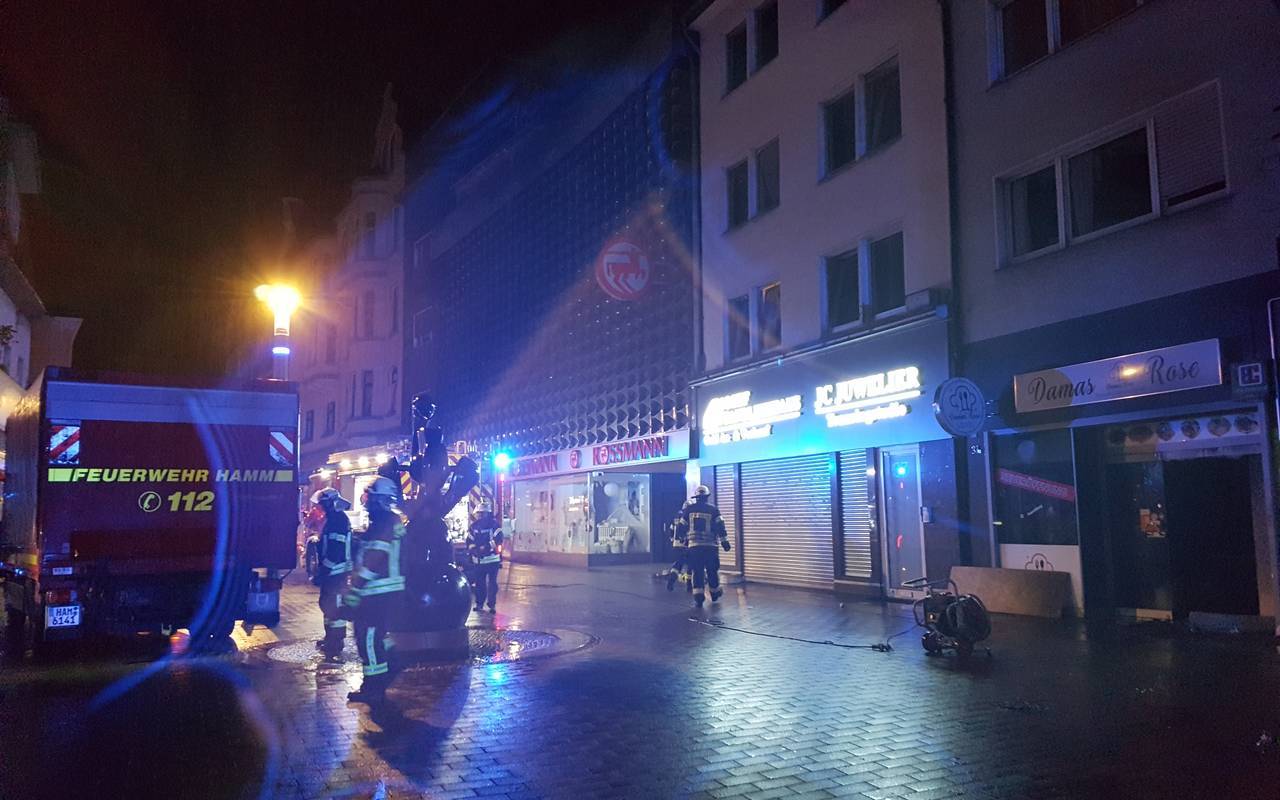 Brand Fußgängerzone Hamm