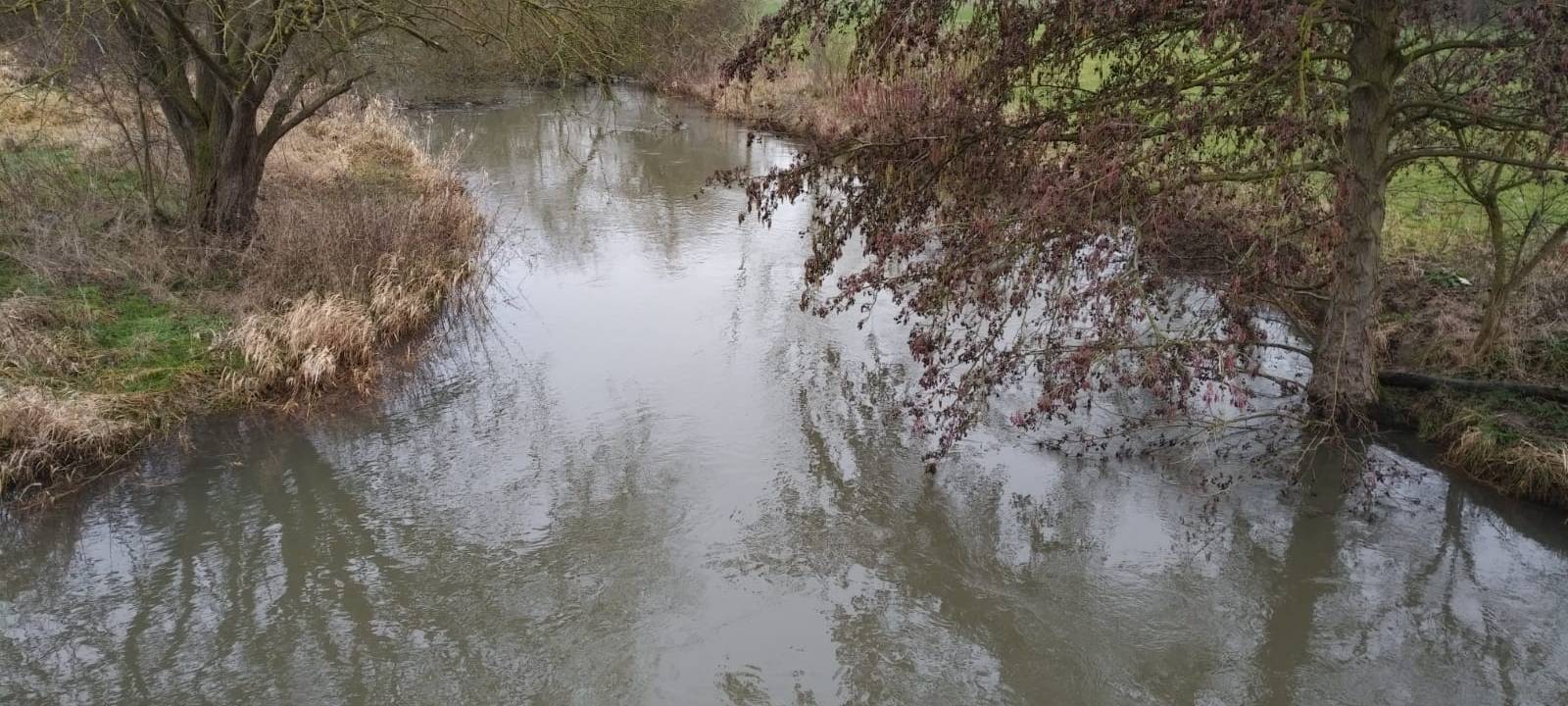 Ahse über die Ufer getreten