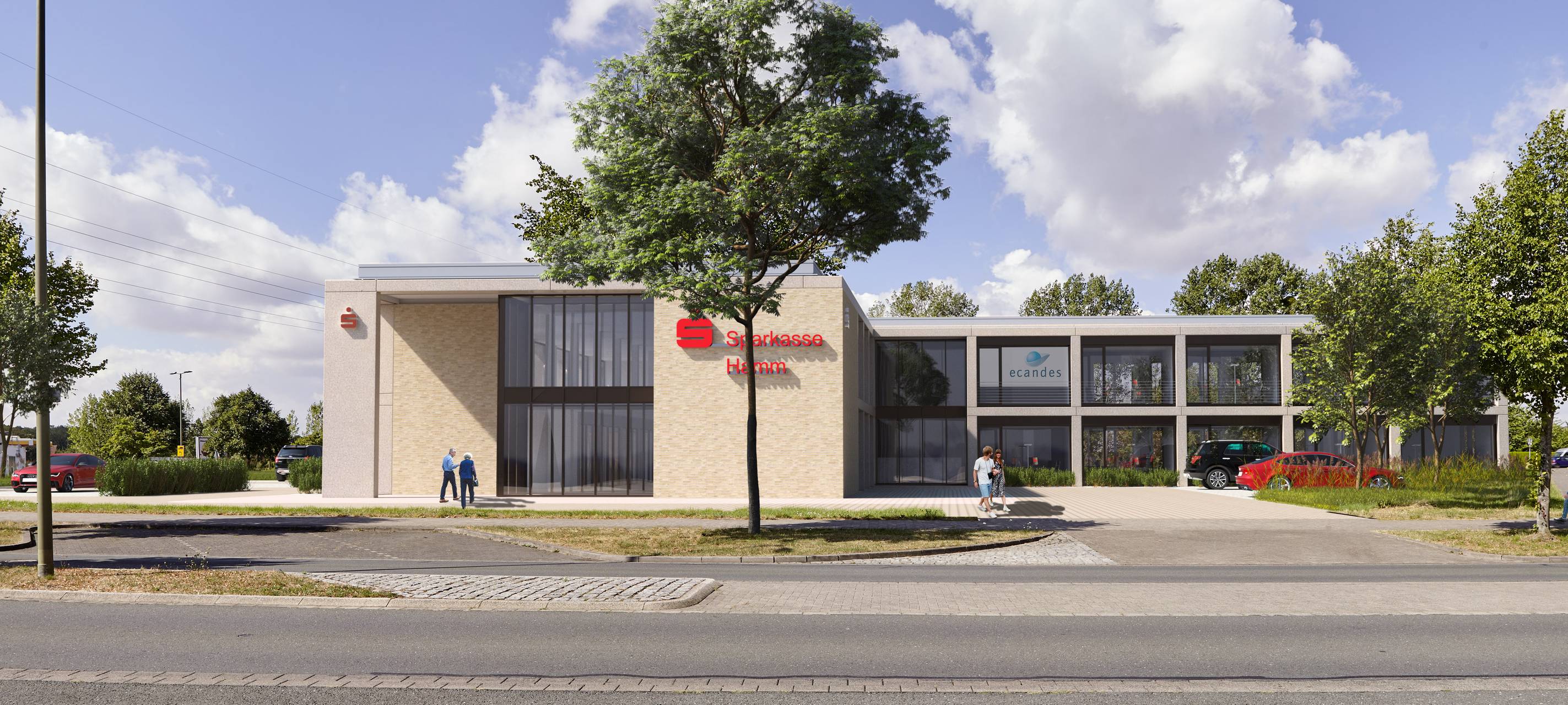 Neue Sparkassen-Geschäftsstelle Rhynern kurz vor Eröffnung