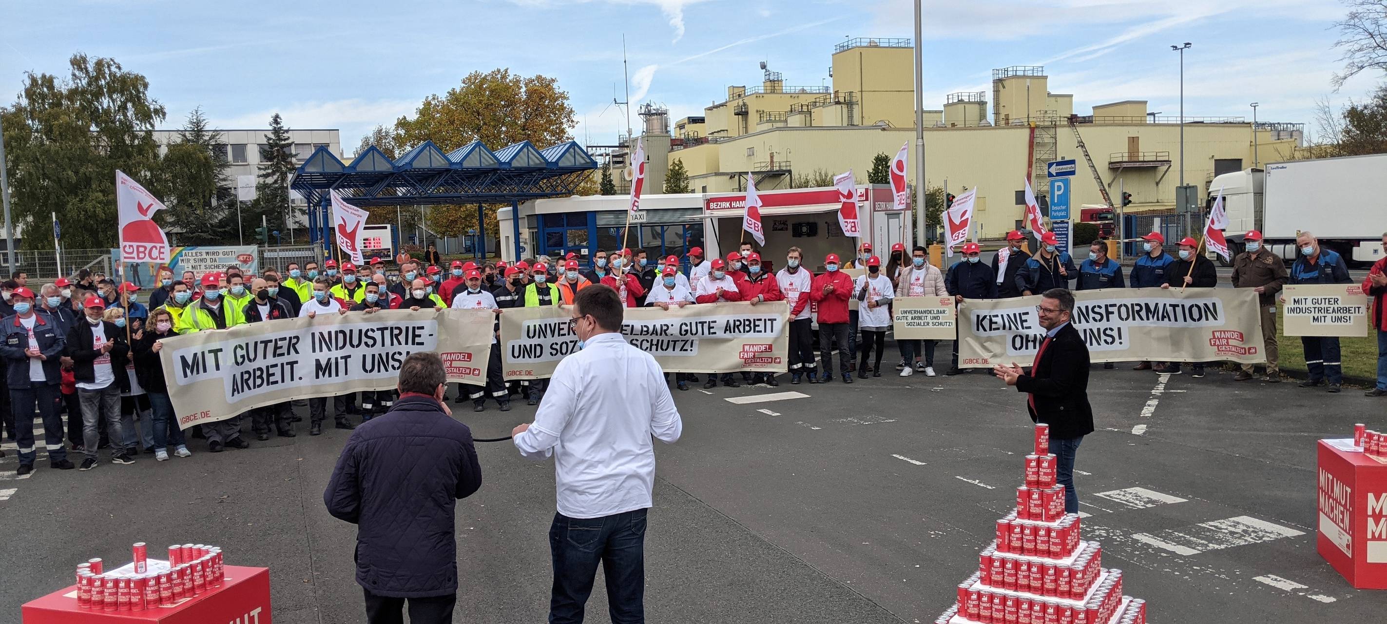 Aktionstag der IGBCE in Hamm zum Umbau der Energieversorgung
