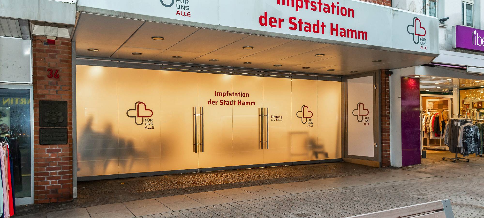 Die Impfstation in der Weststraße Hamm.