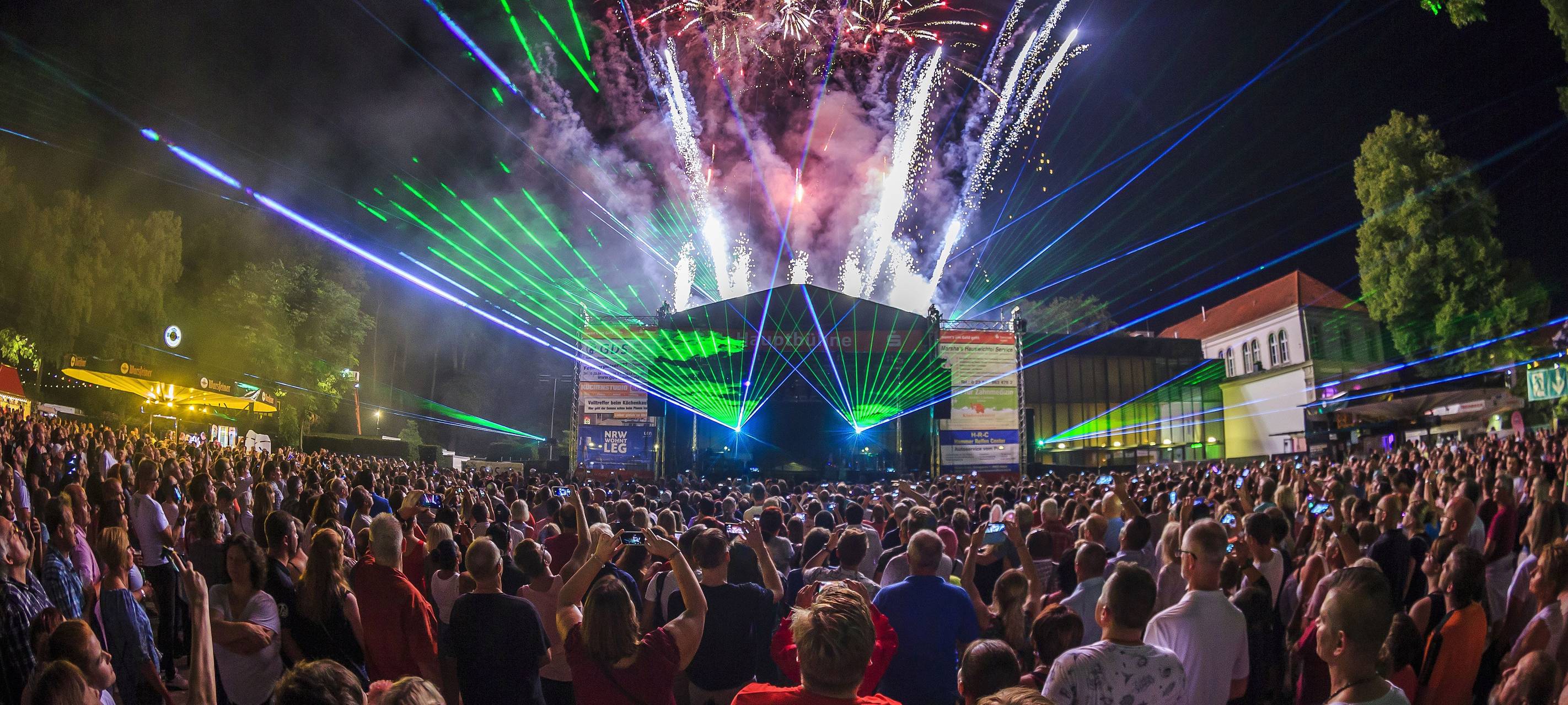 Aufbau für das 45. Kurparkfest in Hamm gestartet