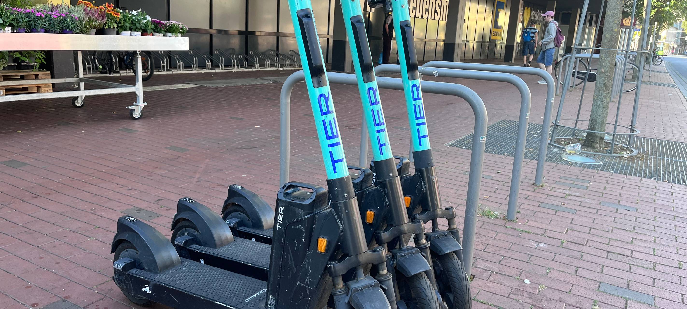 E-Scooter Tier am Marktplatz