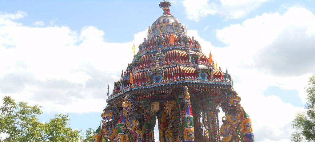 Friedliches Hindufest in Uentrop