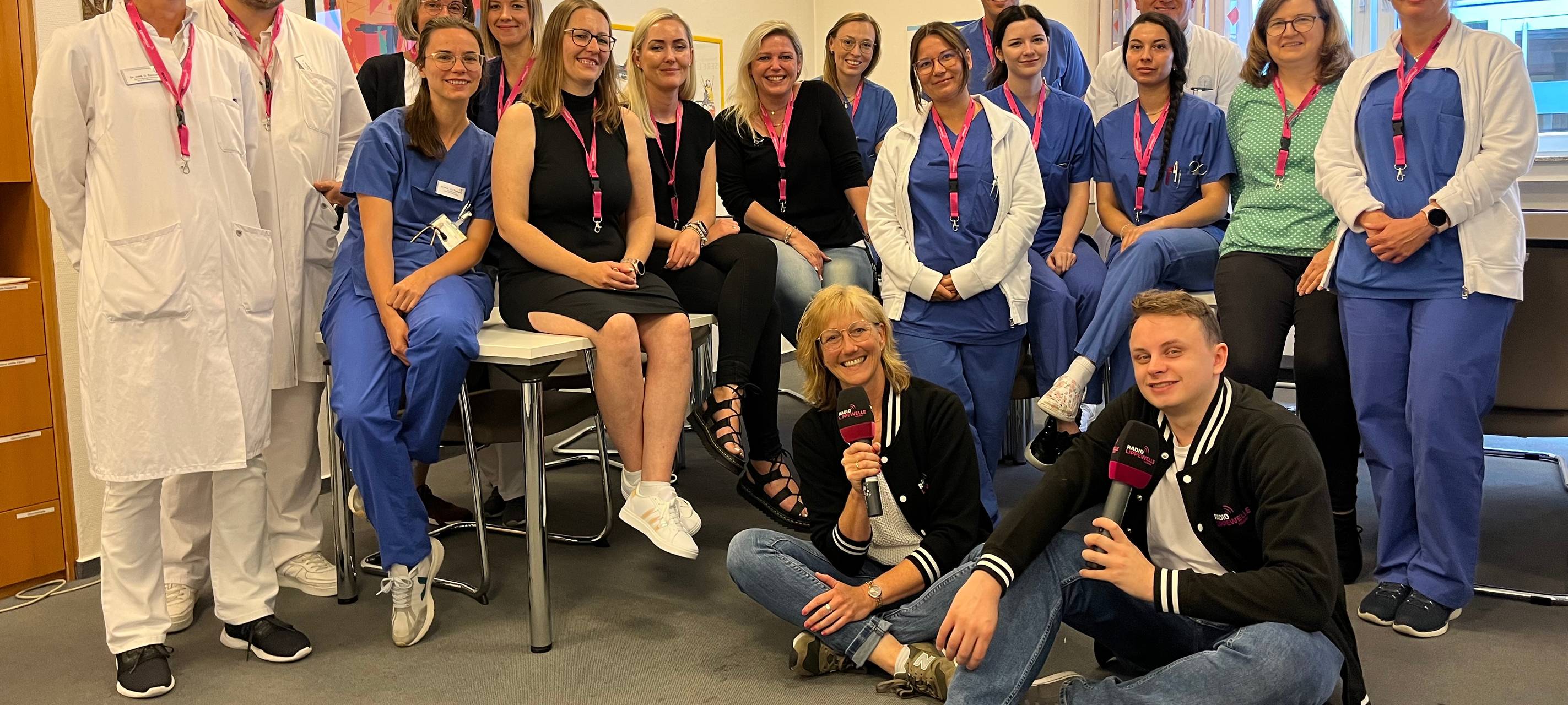 Die Lippewelle-Brötchenbringer zu Gast in der Unfallchirurgie der St. Barbara-Klink Hamm