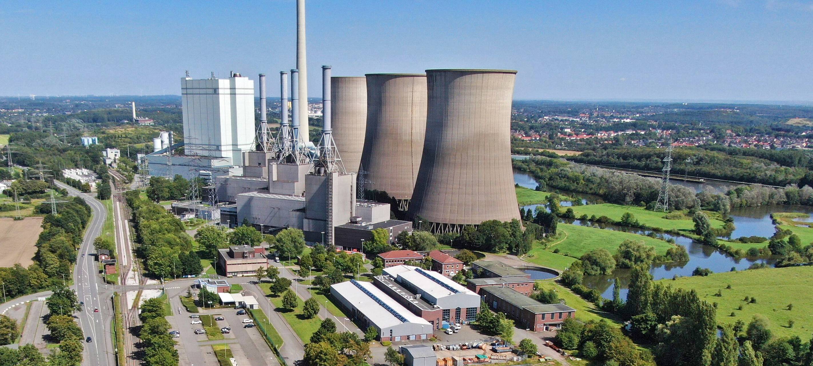 RWE plant Gaskraftwerk an der Stadtgrenze von Hamm
