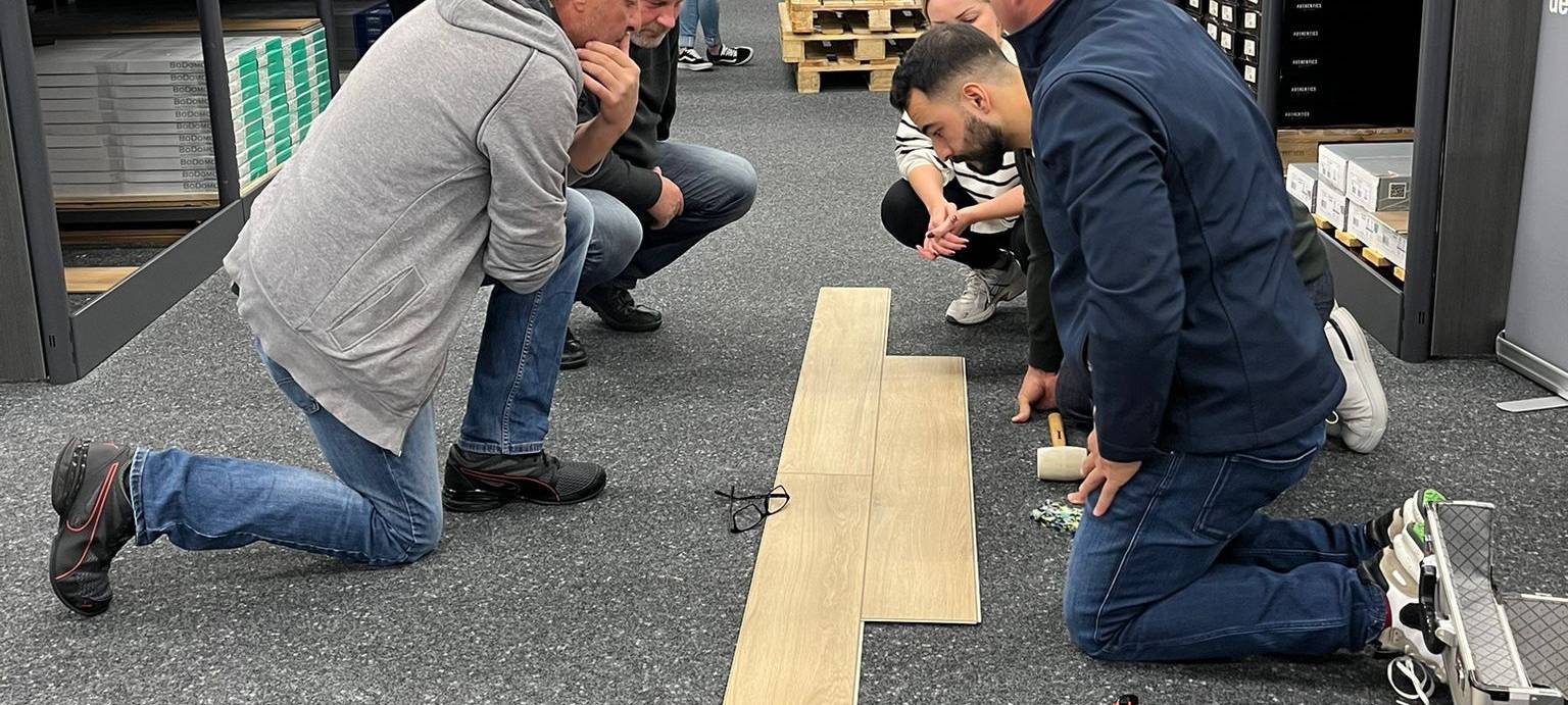 Mehr als 50 Hammer beim Verlege-Workshop in Hamm