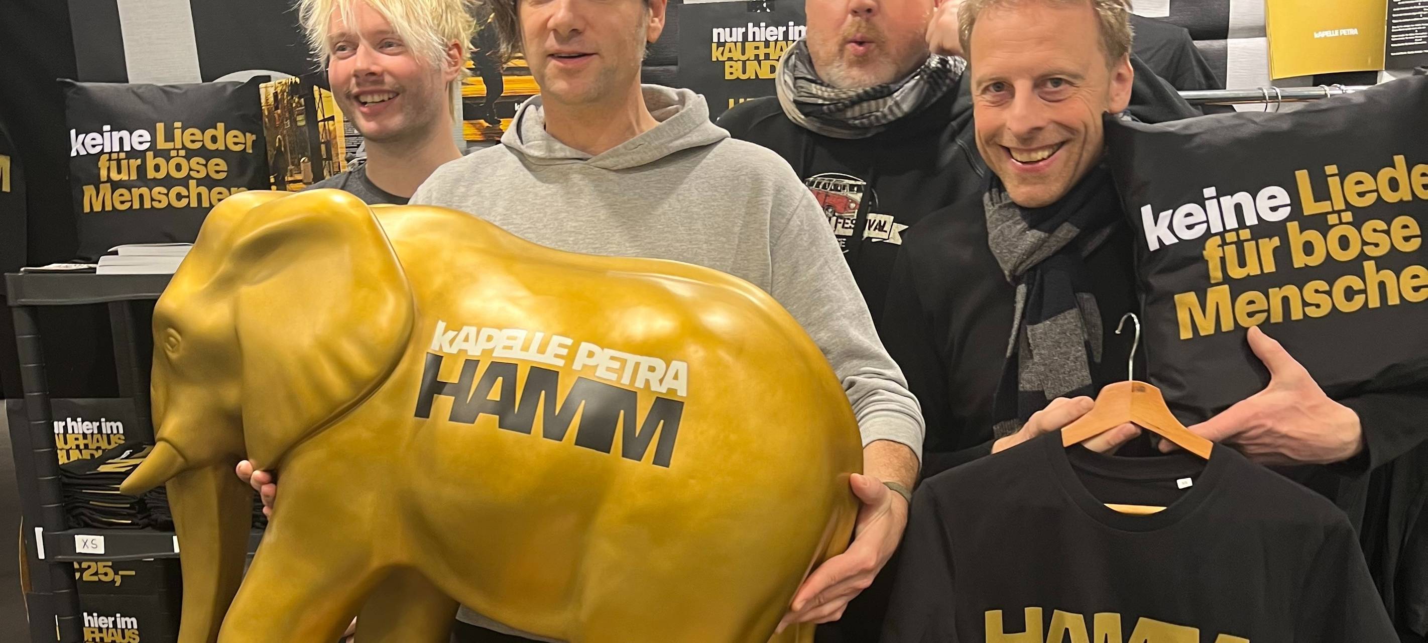 Dieser goldene Elefant wird verlost