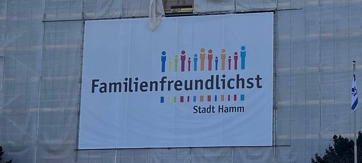 Das Gerüst vom Rathaus