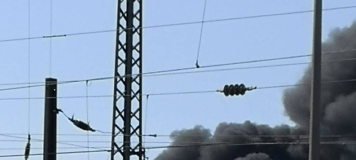 Der Brand einer WDI Halle