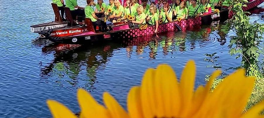 „Aktion Pink“ lädt zu Drachenbootfahren in Hamm ein