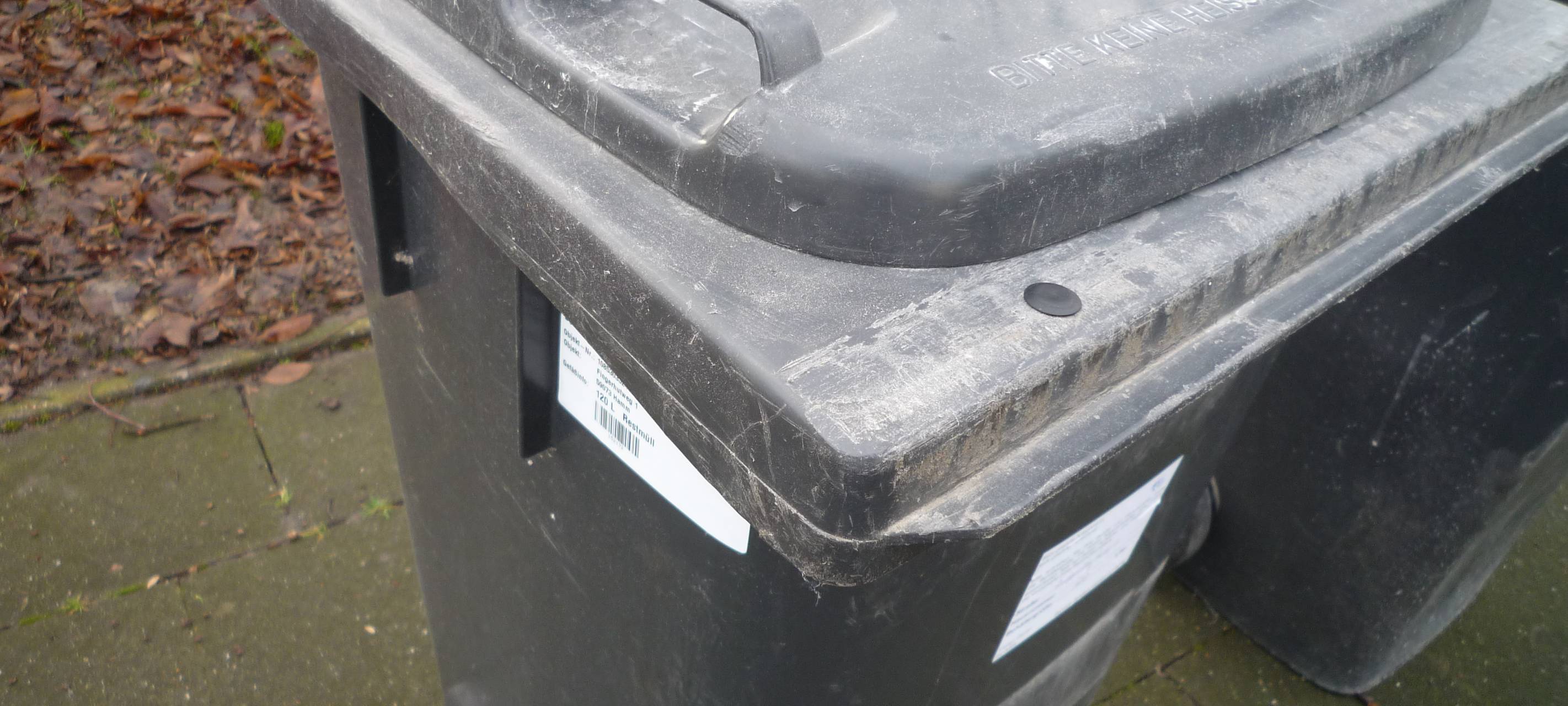 Winter in Hamm: Gefrorenen Müll vermeiden