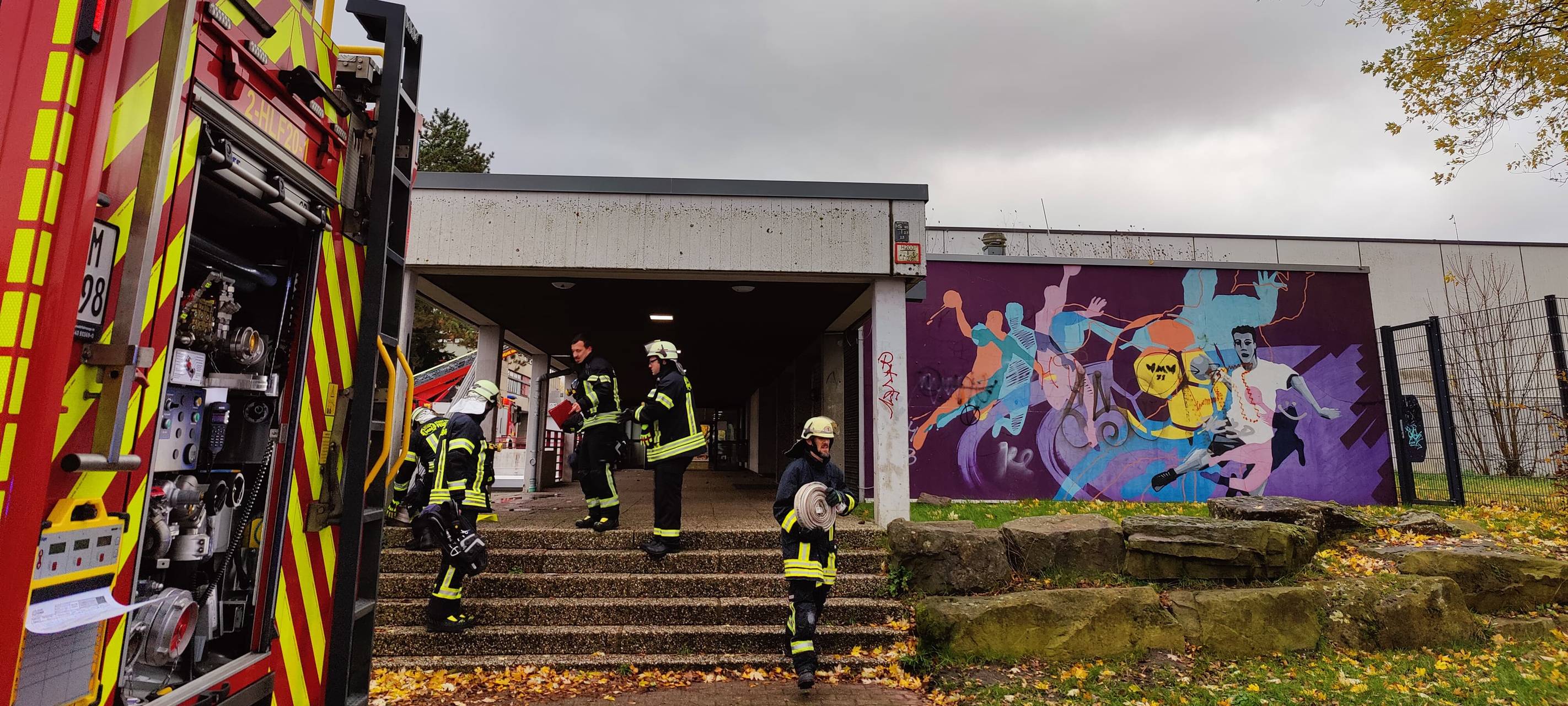 Brand am Freiherr-vom-Stein Gymnasium in Hamm