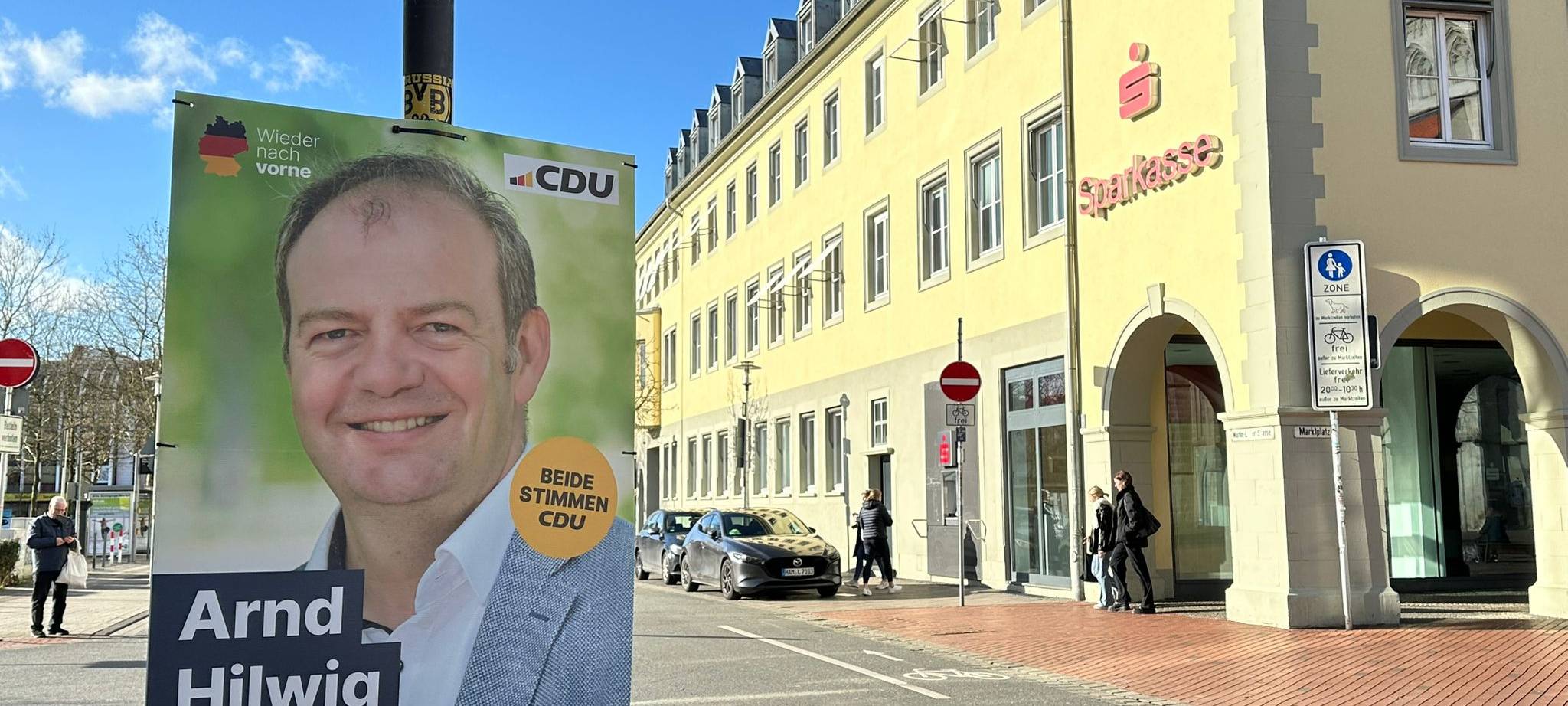 Beschädigte Wahlplakate in Hamm