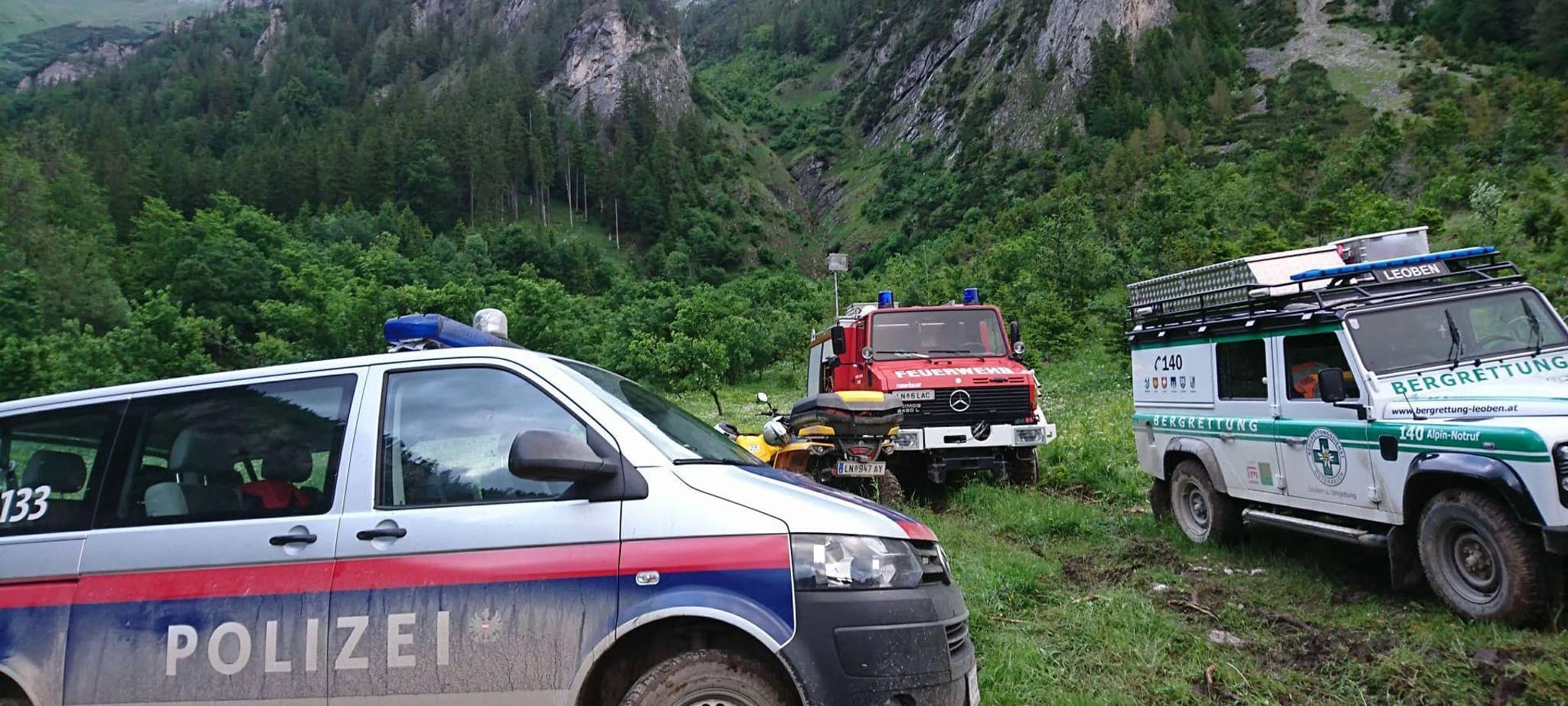 Zwei deutsche Bergsteiger in Österreich aus Bergnot gerettet