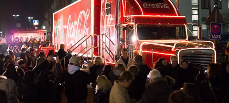 Der Coca Cola Truck war bereits 2012 in Hamm.