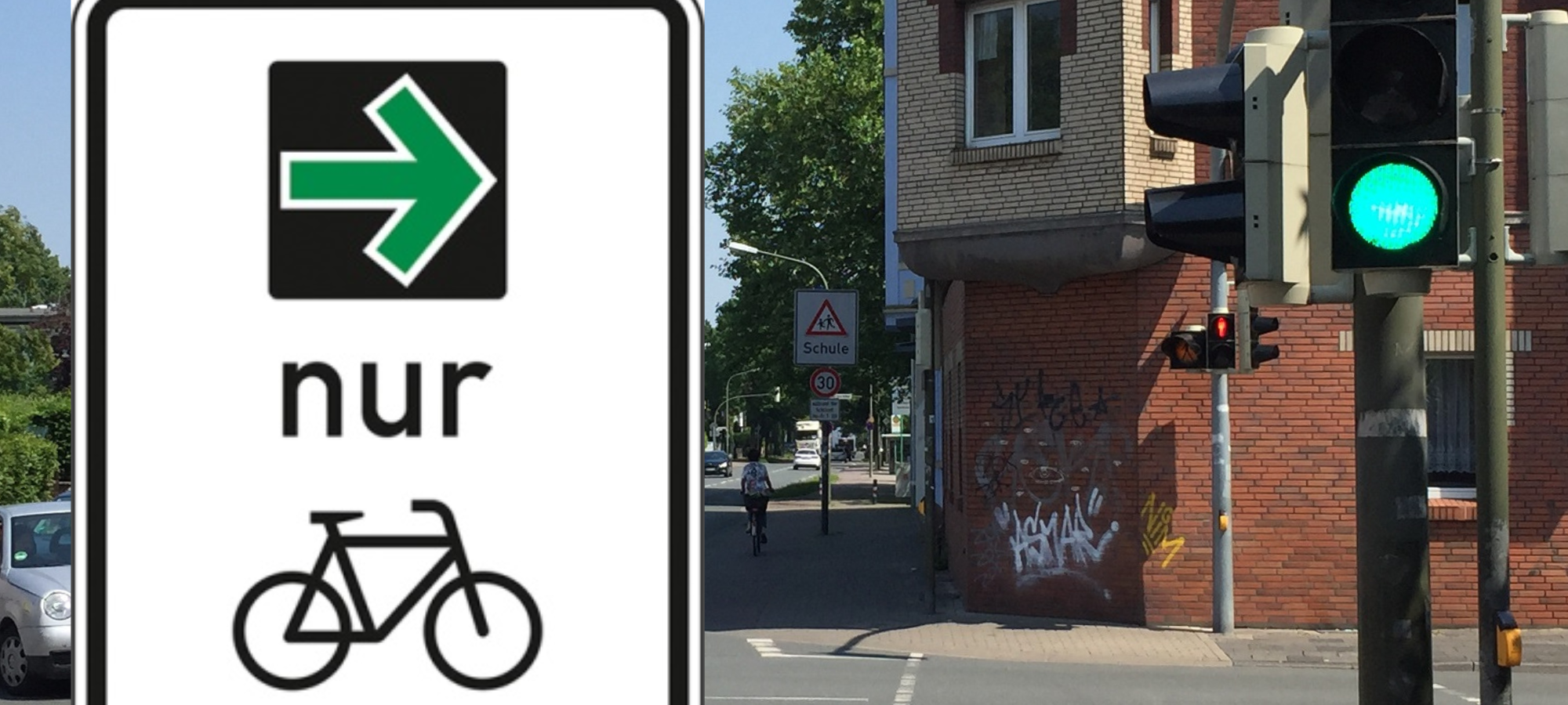 Grüner Pfeil für Radler in Hamm ein Thema