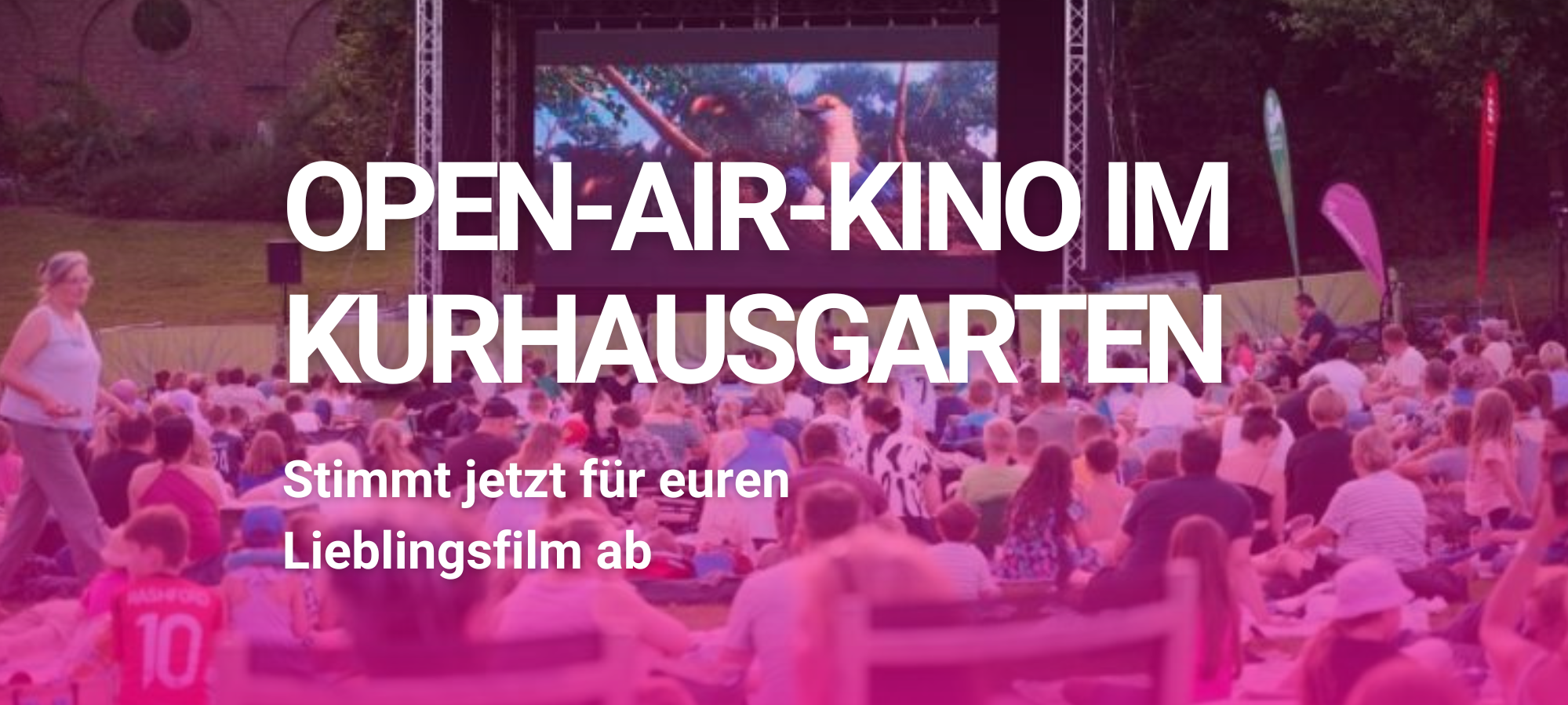 Open-Air-Kino im Kurhausgarten in Hamm