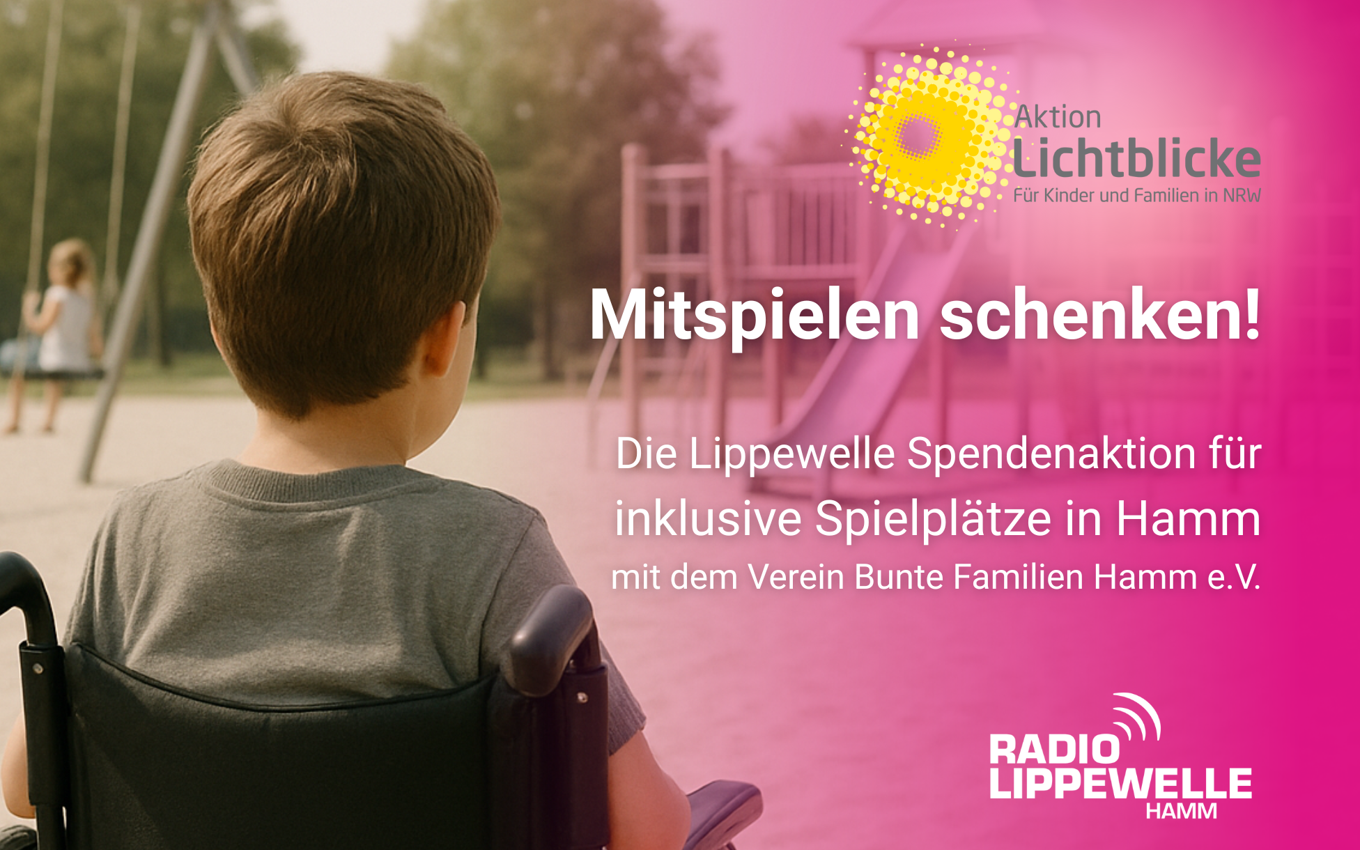 In diesem Jahr sammeln wir in Hamm für inklusive Spielplätze.