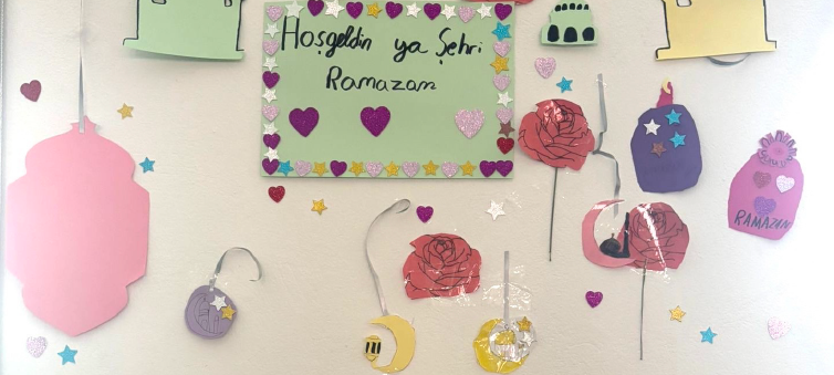 In der Fatih Moschee in Pelkum wurde für den Ramadan geschmückt.